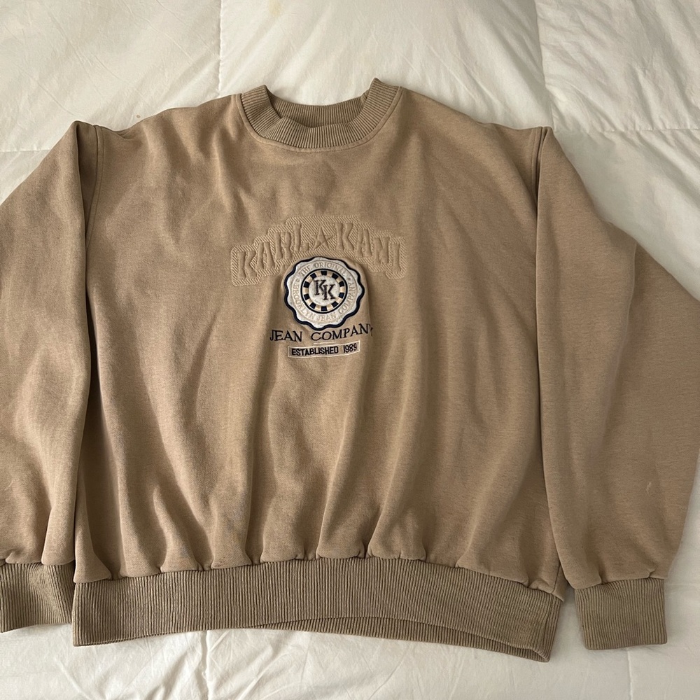 Karl Kani Tan Sweater for Men vintage 90’s size L